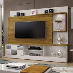 Estante Home Theater para TV Até 65 Polegadas Dinamarca Espelho Plus Mavaular - 1 Estante Home Theater para TV Até 65 Polegadas Dinamarca Espelho Plus Mavaular - 1