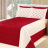 Cobre Leito Baviera Casa Dona King 5 peças Vermelho - 1
