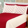 Cobre Leito Baviera Casa Dona King 5 peças Vermelho - 2