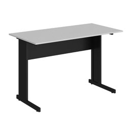 Mesa para Escritório Retangular Pé Metálico 135cm Espresso Móveis - 1 Mesa para Escritório Retangular Pé Metálico 135cm Espresso Móveis - 1