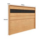Ver imagem 3 de Cabeceira Cama de Casal 165cm com Detalhe Chanfrado 100% Mdf Cor:carvalho Mel com Reali