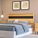 Ver imagem 1 de Cabeceira Cama de Casal 165cm com Detalhe Chanfrado 100% Mdf Cor:carvalho Mel com Reali