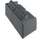 Ver mais imagens de Sofá Cama para Sala de Estar 2 Lugares 196cm Montserrat K01 Bouclê Cinza - Lyam Decor