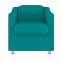 Ver imagem 3 de Poltrona Decorativa Tilla para Recepção Clinica - V8 Decor:azul Turquesa