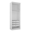 Ver imagem 3 de Modulado 2 Portas 3 Gavetas Orion - Leifer Móveis Branco
