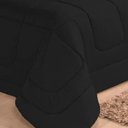 Ver imagem 3 de Kit com 6 peças Edredom Soft Casa Dona Casal Preto