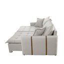 Ver imagem 7 de Sofá Cama Linho em Madeira Eucalipto 280cm Braço 20cm Arizona Meu Sofá Online