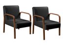 Ver imagem 1 de Kit 2 Poltronas Anita Cor:Corino Preto 200
