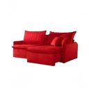 Ver imagem 1 de Sofá Cama Madri Retrátil e Reclinável 220cm - Vermelho