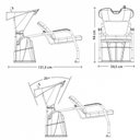 Ver imagem 4 de Lavatório Salão Beleza Cabelo Cuba Reclinável Preto Dompel