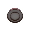 Ver imagem 2 de Pendente Lustre Cilíndrico Anel Madeira 60cm Foxlustres