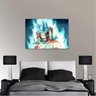Quadro decorativo Goku KI Dragon Ball Tela em Tecido - 1