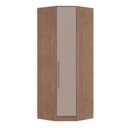 Ver imagem 2 de Guarda-Roupa Canto Oblíquo 1 Porta Requinte+ 100% MDF Marrom/Macadâmia/Duna