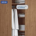 Ver imagem 6 de Guarda-Roupa Canto Oblíquo 1 Porta Requinte+ 100% MDF Marrom/Macadâmia/Duna