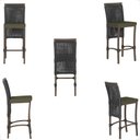 Ver imagem 3 de Mesa Bistro e 2 Banquetas Roma Marrom Corda Náutica 13 Trama Original