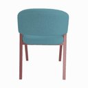 Ver imagem 4 de Cadeira de Jantar Antonella Veludo Estilo Poltrona com Pés Rosê - 7 Decor Azul Turquesa