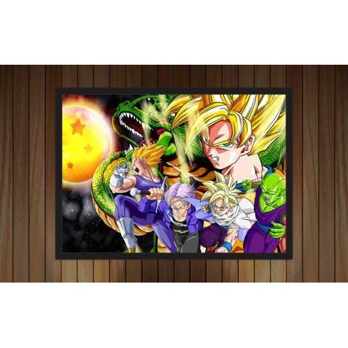 Quadro Decorativo Dragon Ball Vegeta Desenho Anime Salas Quartos