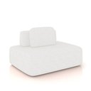 Ver imagem 5 de Sofá 4 Lugares Orgânico com Chaise e 3 Módulos Berlim bouclê Off K01 - D'Rossi Off White