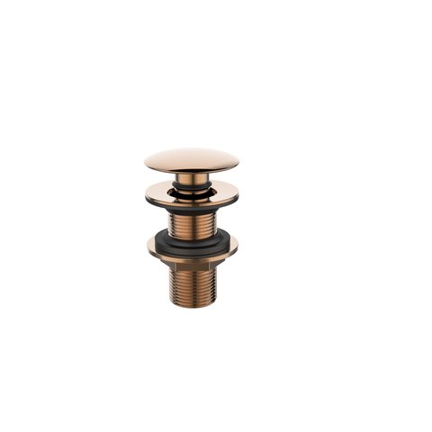 Válvula Ralo Click Pop Up Metal Rose-gold Brilhante para Pia Lavatório Banheiro Lavabo Cubas 7/8