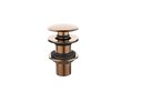 Ver imagem 1 de Válvula Ralo Click Pop Up Metal Rose-gold Brilhante para Pia Lavatório Banheiro Lavabo Cubas 7/8