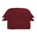 Ver imagem 1 de Kit Cobre Leito Colcha Charlote Casal 3 Peças Dupla Face Liso Classic - Vermelho - 100% Poliéster