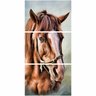 Quadro decorativo Cavalo Artístico Vertical Para Sala Hall Quarto - 5