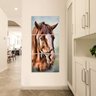 Quadro decorativo Cavalo Artístico Vertical Para Sala Hall Quarto - 4