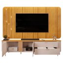 Ver imagem 5 de Painel para Tv 75 Pol e Rack Bancada 241cm Celi D04 Bali/cedro - Mpozenato