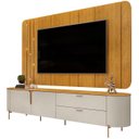 Ver imagem 2 de Painel para Tv 75 Pol e Rack Bancada 241cm Celi D04 Bali/cedro - Mpozenato
