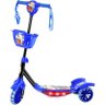 Patinete Azul com Luz,som e Cesta - 2