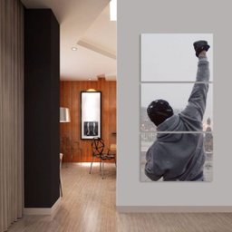 Quadro Rocky Balboa Vertical Motivacional Sala Quarto - 3
