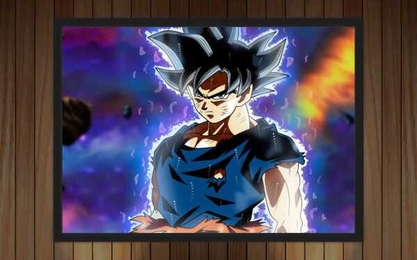 Quadro Decorativo Dragon Ball Goku Desenho Anime Salas Quartos Decorações  Com Moldura G08