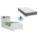 Ver imagem 1 de Colchão Solteiro Light D33 Ortobom + Cama Invicta C/ 2 Gavetas Branco
