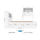 Ver imagem 7 de Colchão Solteiro Light D33 Ortobom + Cama Invicta C/ 2 Gavetas Branco