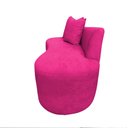 Ver imagem 4 de Namoradeira Sofá Feijão Hana Orgânica Veludo Rosa Pink