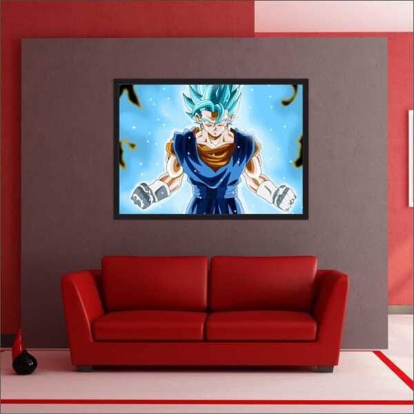 Quadro Anime Desenho Dragon Ball Goku Vegeta TT15 - Vital Quadros Do Brasil  - Quadro Decorativo - Magazine Luiza