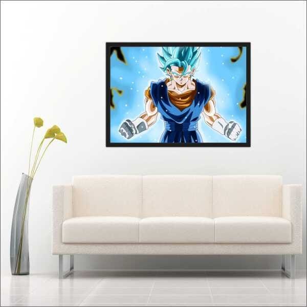 Quadro Anime Desenho Dragon Ball Goku Vegeta TT14 - Vital Quadros