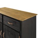 Ver imagem 6 de Balcão Buffet de Madeira com 2 Portas e 2 Gavetas Preto Oliva