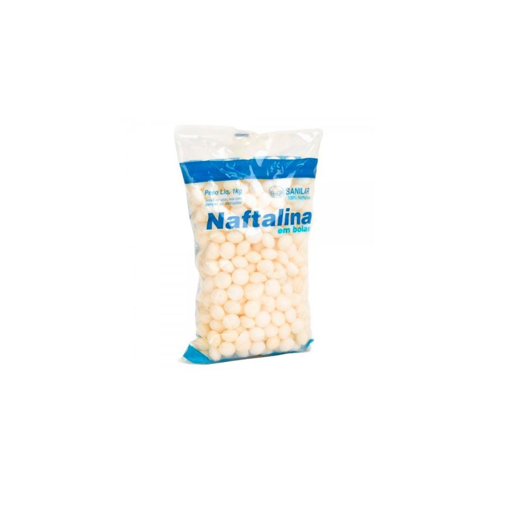 Kit 3 Naftalina Em Bolas Branca Embalagem 1kg - Sanilar - 3