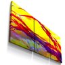 Quadro Decorativo Subjetivo Abstrato Cores Quentes Quarto - 1
