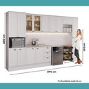 Ver imagem 7 de Armário de Cozinha Completa com Balcão Milla Laura Carraro Branco