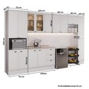 Ver imagem 5 de Armário de Cozinha Completa com Balcão Milla Laura Carraro Branco