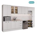 Ver imagem 3 de Armário de Cozinha Completa com Balcão Milla Laura Carraro Branco