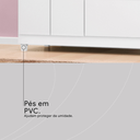 Ver imagem 7 de Guarda-Roupa Solteiro 4 Portas 2 Gavetas Flor Branco/Rosa