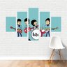 Quadro Música Cantores The Beatles Desenho Banda Tela Canvas - 1