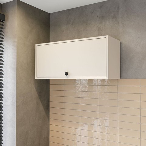 Armário Aéreo Basculante 80x36cm Rubi Off White Yescasa