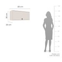 Ver imagem 3 de Armário Aéreo Basculante 80x36cm Rubi Off White Yescasa