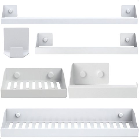 Kit de Acessórios para Banheiro Branco 6PCS F.Master Slim Df