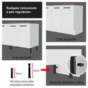 Ver mais imagens de Kit com Balcão e Armário Aéreo Multiuso 120cm Agata Madesa
