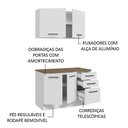 Ver imagem 5 de Kit com Balcão e Armário Aéreo Multiuso 120cm Agata Madesa